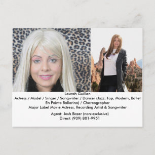 A Movie Actress Laurah Guillen Movie Composite Postcard