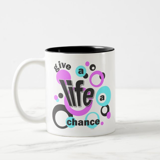 A mug for sharing your pro-life beliefs. (Left)