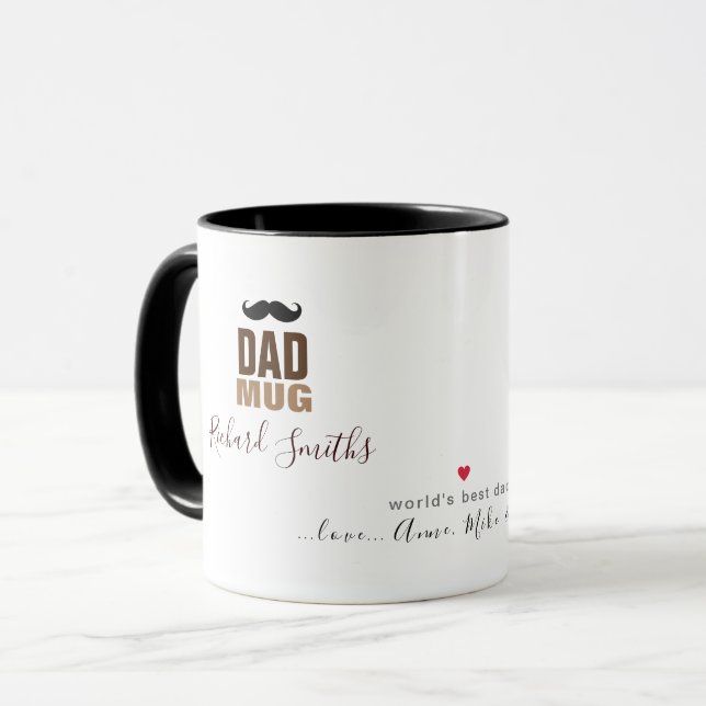 A Mug for the Best Dad Ever, with love... (Front Left)