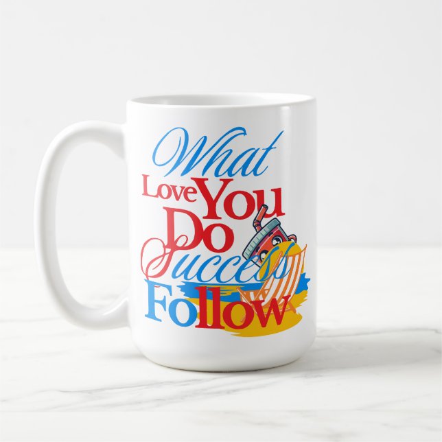 A mug that makes you feel good while you eat and e (Left)