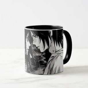 a mug with an anime illustration