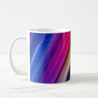 A mug with bright and bold colours