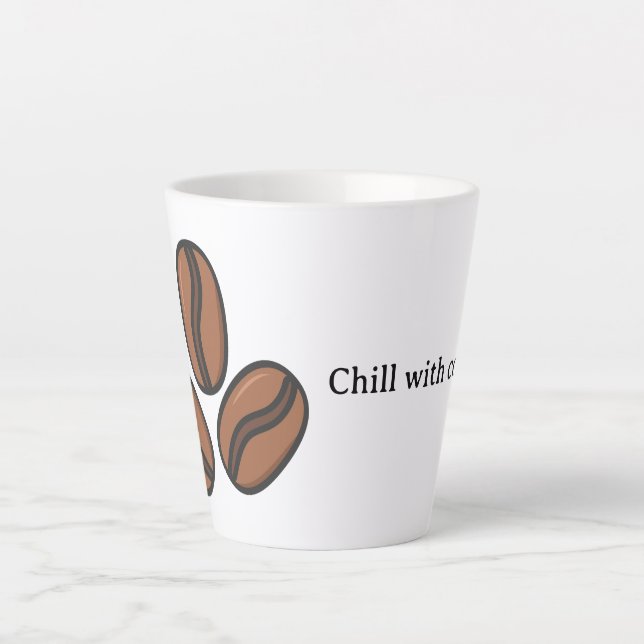 A Mug with coffee beans and quote (Front)