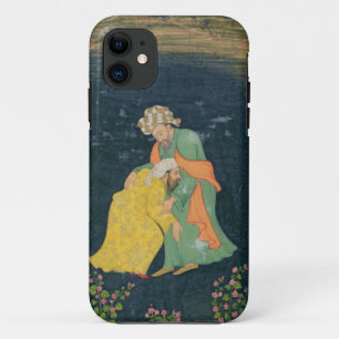A Mullah bowing down to a man in Iranian dress who iPhone 11 Case