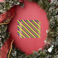 a multicolored striped pattern with dots