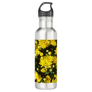 A Multitude of Yellow Mums 710 Ml Water Bottle