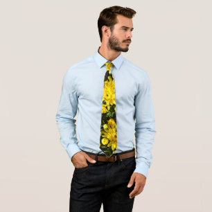 A Multitude of Yellow Mums Tie