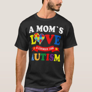 A Mum s Love Is Strong Than Autism Awareness Kids T-Shirt