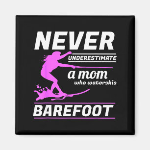 A mum who waterskis barefoot water skiing ski rope magnet