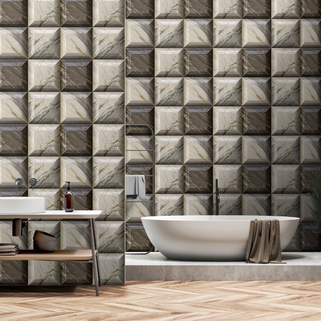 A mural Marble for you  Wallpaper (Bathroom)