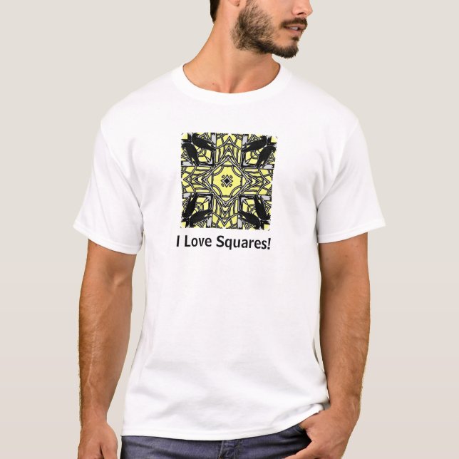 A Murder Of Crows Kaleidoscope Square T-Shirt (Front)