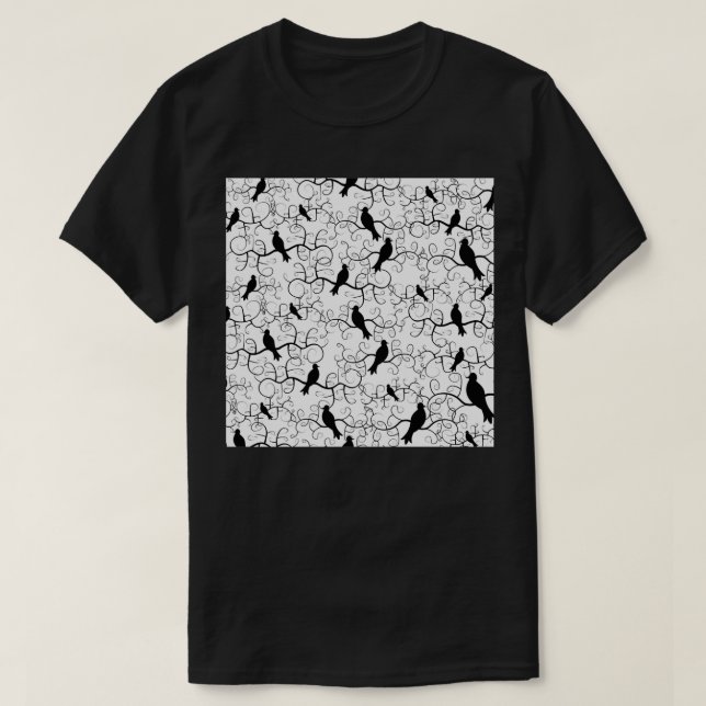 A Murder of Crows Long T-Shirt (Design Front)