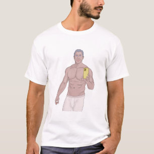 A muscular grey-haired man taking a selfie T-Shirt