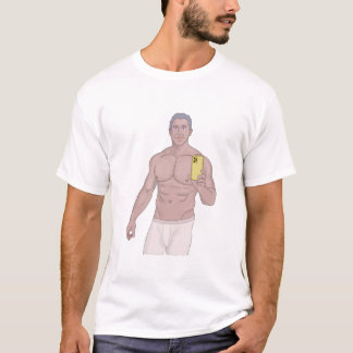 A muscular grey-haired man taking a selfie T-Shirt