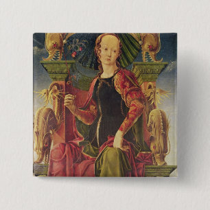 A Muse, c.1455-60 15 Cm Square Badge