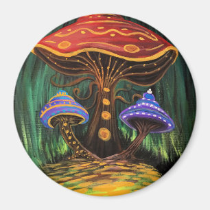 A Mushroom World Magnet