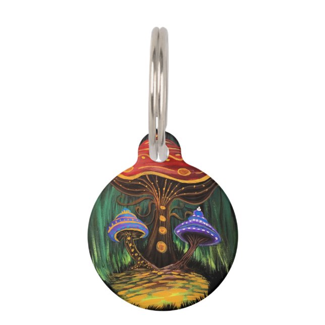A Mushroom World Pet Tag (Front)