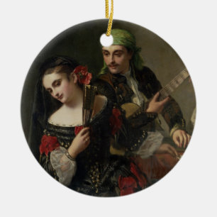 A Music Lesson, Seville Ceramic Ornament