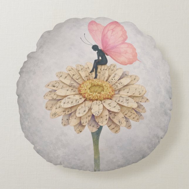 A Musical Dream Round Cushion (Front)