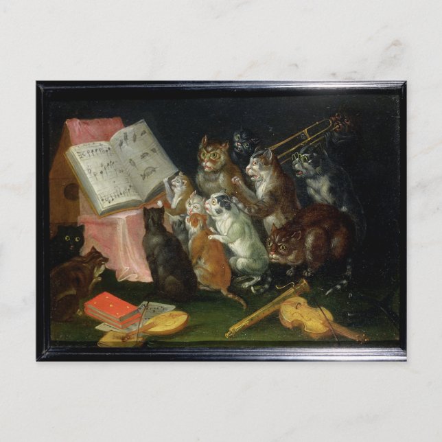 A Musical Gathering of Cats Postcard (Front)