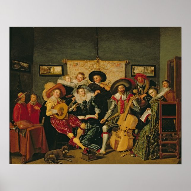 A Musical Party, c.1625 Poster (Front)