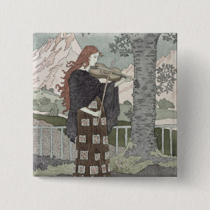 A Musician 15 Cm Square Badge