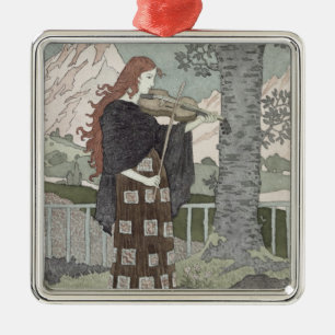 A Musician Metal Ornament