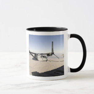 A MV-22 Osprey refuels midflight Mug