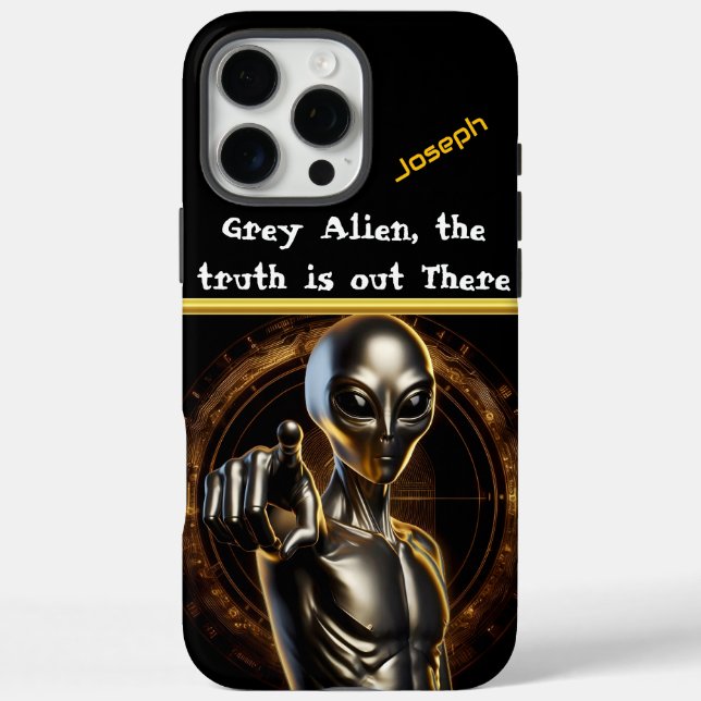 A Mysterious Alien Beckons From Area 51's Shadows Case-Mate iPhone Case (Back)