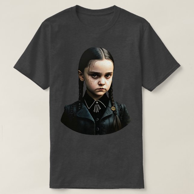 A mysterious girl wednesday 2 T-Shirt (Design Front)