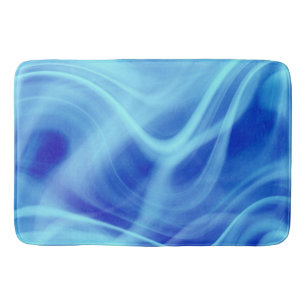 A Mystical Blue Fog  Bath Mat