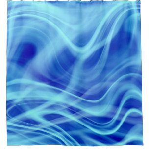 A Mystical Blue Fog Shower Curtain