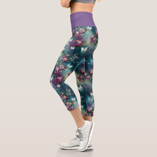 A Mystical Butterfly Series Design 11 Capri Leggings