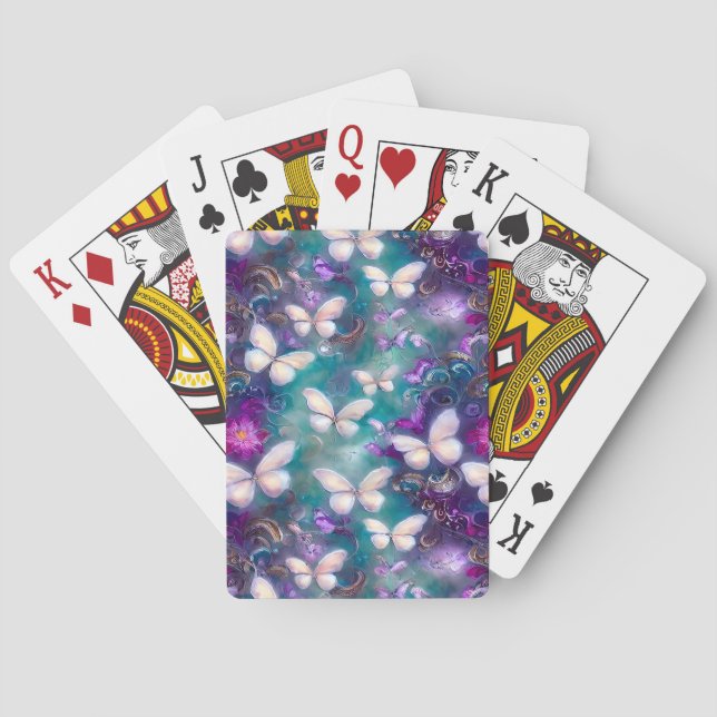 A Mystical Butterfly Series Design 1 Playing Cards (Back)