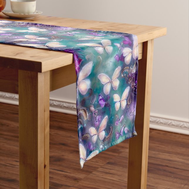 A Mystical Butterfly Series Design 1 Short Table Runner (In Situ)
