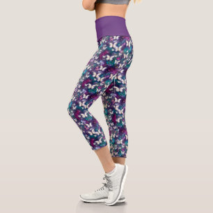 A Mystical Butterfly Series Design 5 Capri Leggings