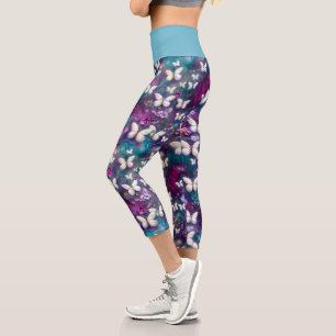 A Mystical Butterfly Series Design 5 Capri Leggings