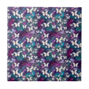 A Mystical Butterfly Series Design 5 Ceramic Tile