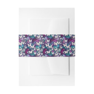 A Mystical Butterfly Series Design 5 Invitation Belly Band
