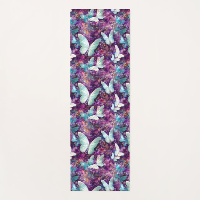 A Mystical Butterfly Series Design 7 Yoga Mat (Front)