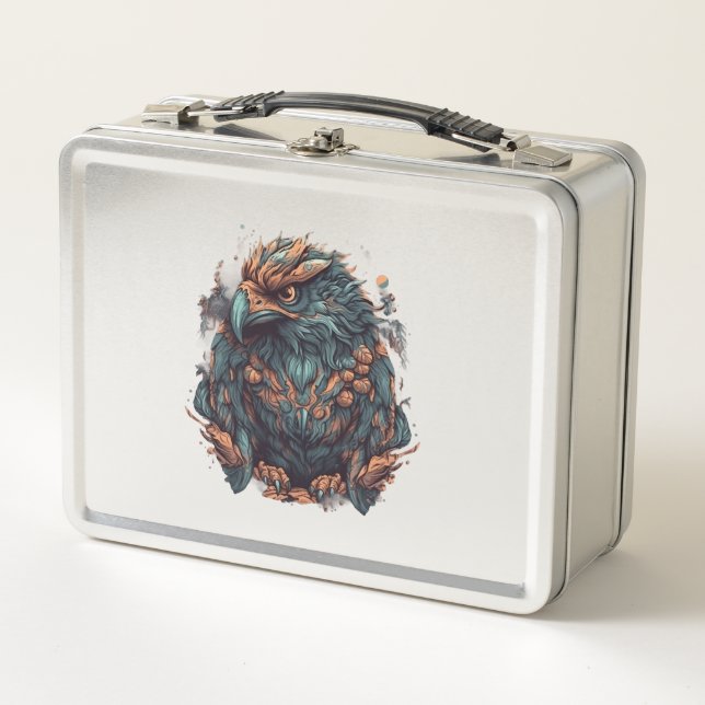 A mystical Eagle Metal Lunch Box (Front)