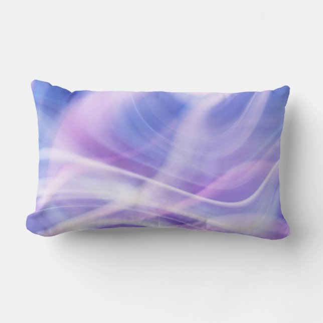 A Mystical Pastel Fog Solid back Lumbar Cushion (Front)