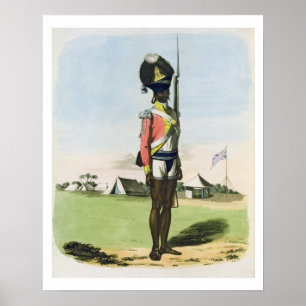 A Naigue of the Bombay Battalion, plate 28 from 'O Poster