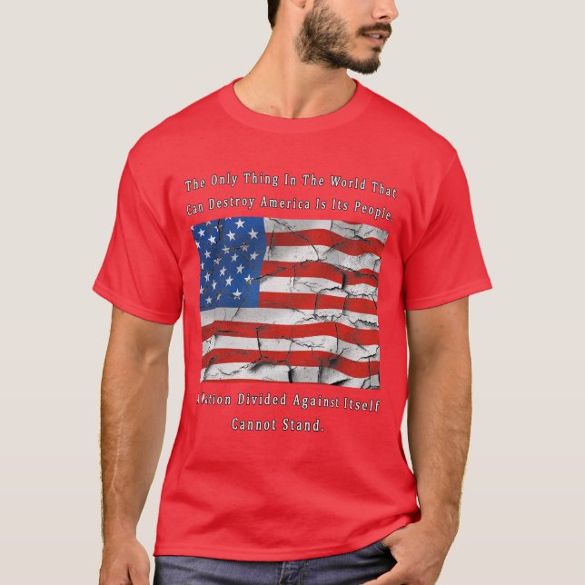 A Nation Divided (FRONT & BACK design) T-Shirt (Front)