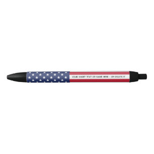 A Nation's Heritage: USA Flag Embodies History Black Ink Pen