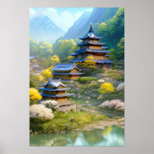 A Nature Lover's Dream, Countryside town Poster