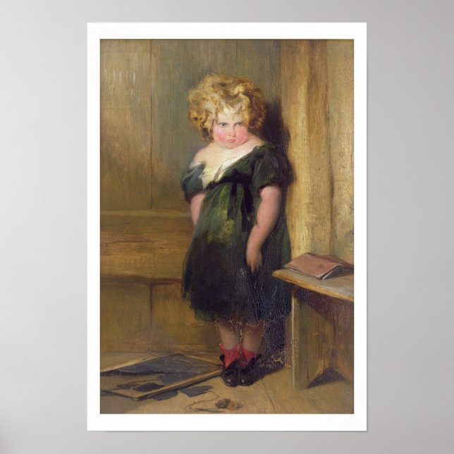 A Naughty Child (oil on canvas) Poster (Front)