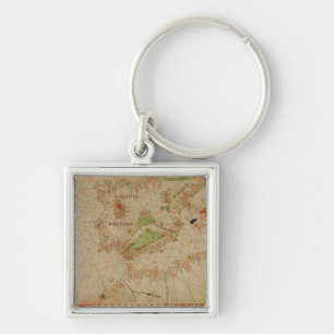 A nautical atlas key ring