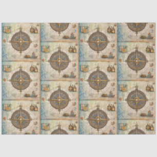A Nautical Compass Series Design 13 Tissue Paper