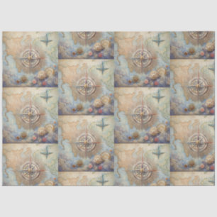 A Nautical Compass Series Design 15 Tissue Paper